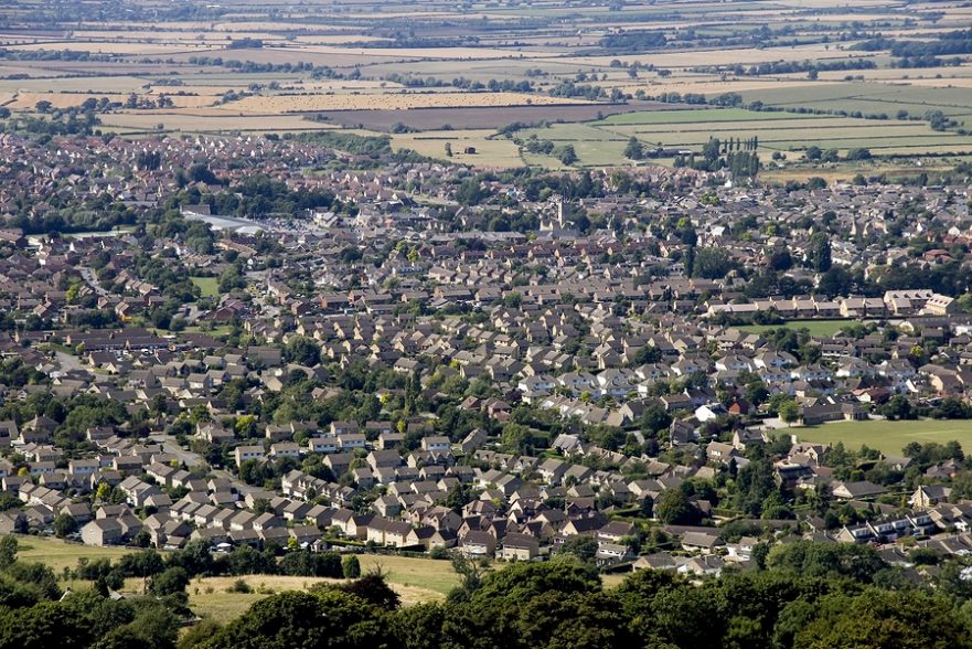 UK village from above